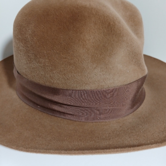 STETSON Vintage Canadian Velour THE PLAYBOY Hat Genuine Leather - Picture 6 of 12